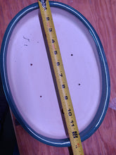 Load image into Gallery viewer, 12" glazed Shallow earth oval bonsai pots