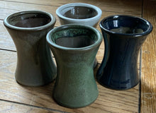 Load image into Gallery viewer, 3" Glazed Ceramic Hyperboloid Pot in a Variety of Colors.