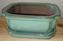 Load image into Gallery viewer, 6" Glazed Bonsai Pot w/Attached Humidity Tray. Variety of Styles Available.