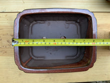Load image into Gallery viewer, NEW 8" Glazed Ceramic Bonsai Pots w/Attached Humidity Trays.  Several Styles.
