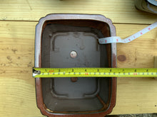 Load image into Gallery viewer, NEW 8" Glazed Ceramic Bonsai Pots w/Attached Humidity Trays.  Several Styles.