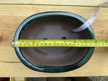 Load image into Gallery viewer, NEW 8" Glazed Ceramic Bonsai Pots w/Attached Humidity Trays.  Several Styles.