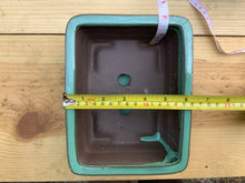 Load image into Gallery viewer, NEW 8" Glazed Ceramic Bonsai Pots w/Attached Humidity Trays.  Several Styles.