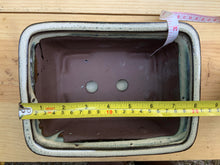 Load image into Gallery viewer, NEW 8" Glazed Ceramic Bonsai Pots w/Attached Humidity Trays.  Several Styles.