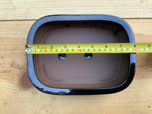 Load image into Gallery viewer, NEW 8" Glazed Ceramic Bonsai Pots w/Attached Humidity Trays.  Several Styles.