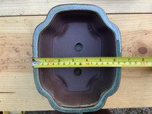 Load image into Gallery viewer, NEW 8" Glazed Ceramic Bonsai Pots w/Attached Humidity Trays.  Several Styles.