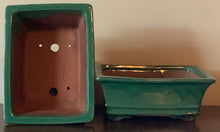 Load image into Gallery viewer, 8" Deep Glazed Ceramic Bonsai Pot. Choose from several styles and colors.