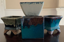 Load image into Gallery viewer, One 4-5" Glazed Ceramic Bonsai Pot  ~ Assorted Styles and Colors