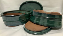 Load image into Gallery viewer, SALE!!8" Glazed Ceramic Bonsai Pots & Matching Trays - Several Styles
