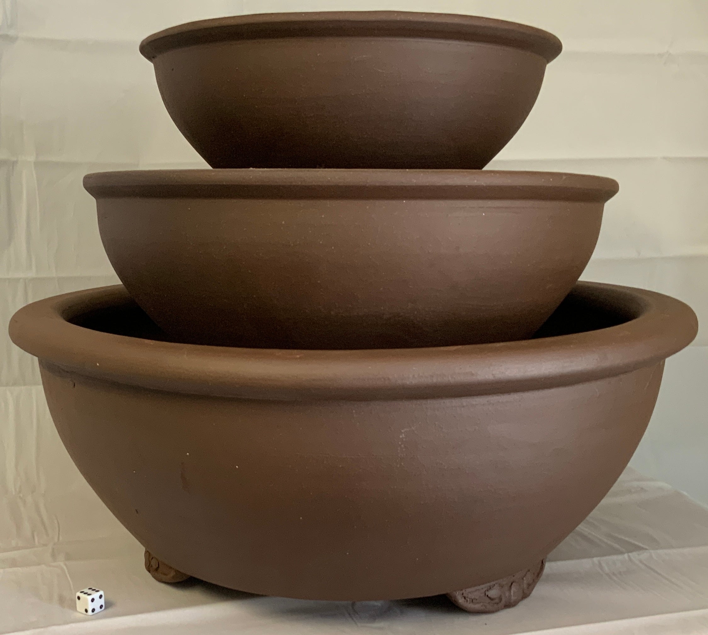 bonsai tree pots for sale Unglazed Bonsai Pots Round Yixing Clay~ Choose from 22", 17", & 13" Pick up/local delivery or freight only