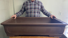 Load image into Gallery viewer, 39" Unglazed Bonsai Pot Tapered Rectangular-Local pick up and delivery or freight only