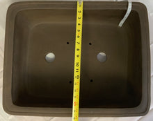 Load image into Gallery viewer, Set of 3 Bonsai Pots Rectangular 22" 18" 14" Yixing****IF YOU ORDER THIS YOU ARE EXPECTED TO PICK IT UP OR PAY FOR SHIPPING. CANCELLATIONS WILL BE CHARGED a10% FEE. WE DO NOT SHIP THIS UNLESS YOU PAY FOR FREIGHT.