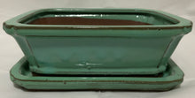 Load image into Gallery viewer, SALE!!8" Glazed Ceramic Bonsai Pots & Matching Trays - Several Styles