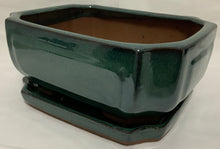 Load image into Gallery viewer, SALE!!8" Glazed Ceramic Bonsai Pots & Matching Trays - Several Styles