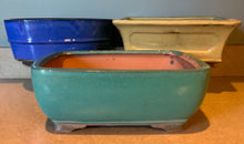 Load image into Gallery viewer, 10" Deep Glazed Ceramic Bonsai Pot. Choose from several styles and colors.