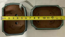 Load image into Gallery viewer, SALE!!8" Glazed Ceramic Bonsai Pots & Matching Trays - Several Styles