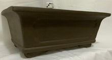 Load image into Gallery viewer, Unglazed Bonsai Pot Tapered Rectangular 15" Yixing-Local pick up or freight only. Contact us for a freight quote.