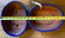 Load image into Gallery viewer, 10" Deep Glazed Ceramic Bonsai Pot. Choose from several styles and colors.