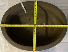 Load image into Gallery viewer, Neville: Set of 3 Unglazed Yixing Bonsai Pots Oval 23" 19" 15" Freight shipping required. **Additional shipping cost or pick up only. Please contact for freight quote