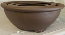 Load image into Gallery viewer, Unglazed Bonsai Pots Round Yixing Clay~ Choose from 22", 17", & 13" Pick up/local delivery or freight only
