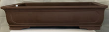 Load image into Gallery viewer, 39" Unglazed Bonsai Pot Tapered Rectangular-Local pick up and delivery or freight only