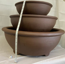 Load image into Gallery viewer, Unglazed Bonsai Pots Round Yixing Clay~ Choose from 22", 17", & 13" Pick up/local delivery or freight only