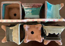 Load image into Gallery viewer, One 4-5" Glazed Ceramic Bonsai Pot  ~ Assorted Styles and Colors