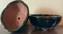Load image into Gallery viewer, 8" Deep Glazed Ceramic Bonsai Pot. Choose from several styles and colors.