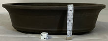 Load image into Gallery viewer, Set of 3 Unglazed Yixing Bonsai Pots Oval 20" 16" 12"