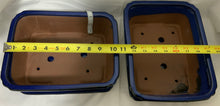 Load image into Gallery viewer, 10" Glazed Ceramic Pots with Matching Trays