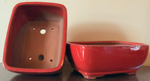 Load image into Gallery viewer, 8" Deep Glazed Ceramic Bonsai Pot. Choose from several styles and colors.