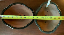 Load image into Gallery viewer, 8" Deep Glazed Ceramic Bonsai Pot. Choose from several styles and colors.