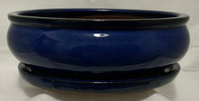 Load image into Gallery viewer, 10" Glazed Ceramic Pots with Matching Trays