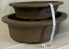 Load image into Gallery viewer, Unglazed Yixing Bonsai Pots Oval 20" & 16"
