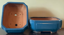 Load image into Gallery viewer, 8" Deep Glazed Ceramic Bonsai Pot. Choose from several styles and colors.