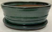 Load image into Gallery viewer, SALE!!8" Glazed Ceramic Bonsai Pots & Matching Trays - Several Styles