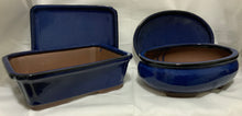 Load image into Gallery viewer, 10" Glazed Ceramic Pots with Matching Trays