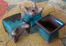 Load image into Gallery viewer, One 4-5" Glazed Ceramic Bonsai Pot  ~ Assorted Styles and Colors