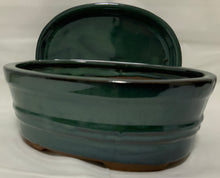 Load image into Gallery viewer, SALE!!8" Glazed Ceramic Bonsai Pots & Matching Trays - Several Styles