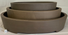 Load image into Gallery viewer, Unglazed Yixing Bonsai Pots Oval 22" 18" 16