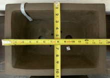 Load image into Gallery viewer, Unglazed Bonsai Pot Tapered Rectangular 15" Yixing-Local pick up or freight only. Contact us for a freight quote.