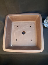 Load image into Gallery viewer, Unglazed bonsai pot- Shallow square zisha pot
