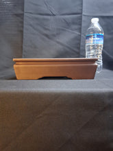 Load image into Gallery viewer, Minimalist low profile unglazed bonsai pot
