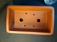 Load image into Gallery viewer, Unglazed Bonsai pot-Red clay Hongni rectangular
