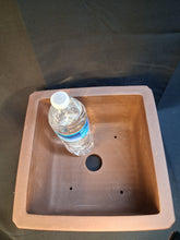 Load image into Gallery viewer, Unglazed bonsai pot-Square cascade style pot
