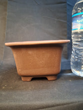 Load image into Gallery viewer, Unglazed bonsai pot- small square cascade style
