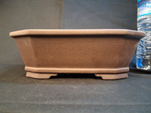 Load image into Gallery viewer, Unglazed bonsai pot- cut corners rectangular
