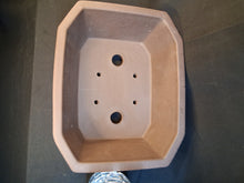 Load image into Gallery viewer, Unglazed bonsai pot- cut corners rectangular
