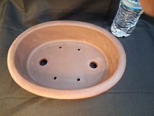 Load image into Gallery viewer, Oval, footed traditional unglazed bonsai pot
