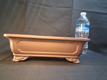 Load image into Gallery viewer, Traditional footed style unglazed bonsai pot
